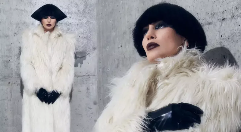 Günay kürkdə pozalar verdi