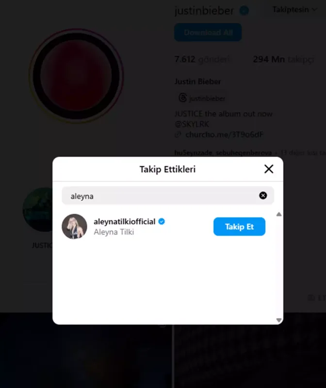Castin Biber Aleynanı izləməyə başladı