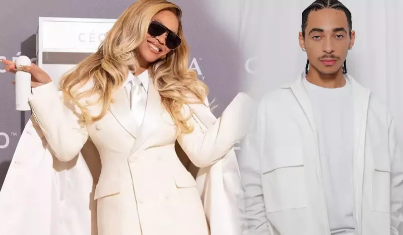 Beyons bacısı oğlu ilə təqdimatda