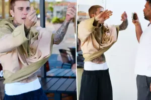 Castin küçədə paparatsiyalarla dalaşdı - Video