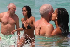 Sevgilisi ilə yarıçılpaq halda görüntüləndi - Foto