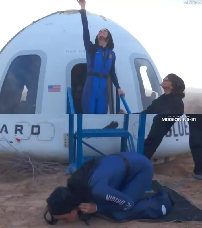 Keti Perri kosmosa uçdu