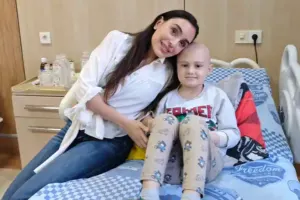 Leyla Əliyeva Uşaq Onkologiya Klinikasında - Fotolar