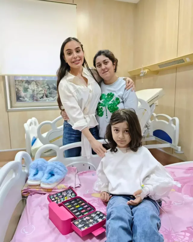 Leyla Əliyeva Uşaq Onkologiya Klinikasında - Fotolar