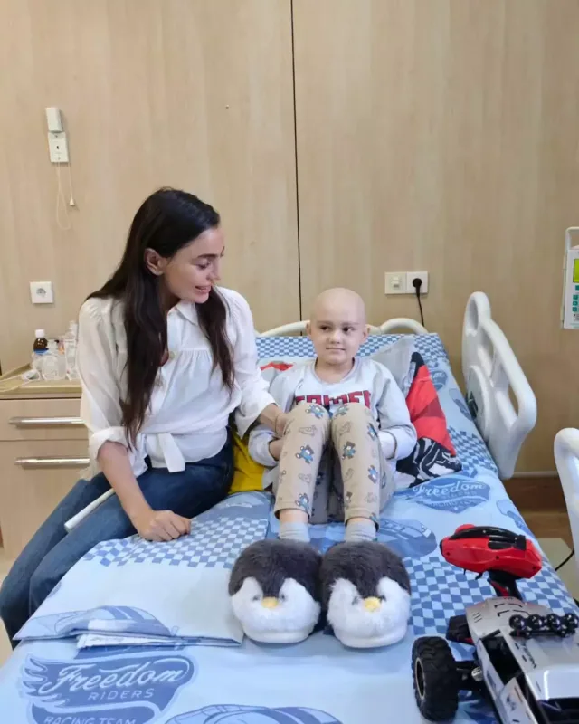 Leyla Əliyeva Uşaq Onkologiya Klinikasında - Fotolar