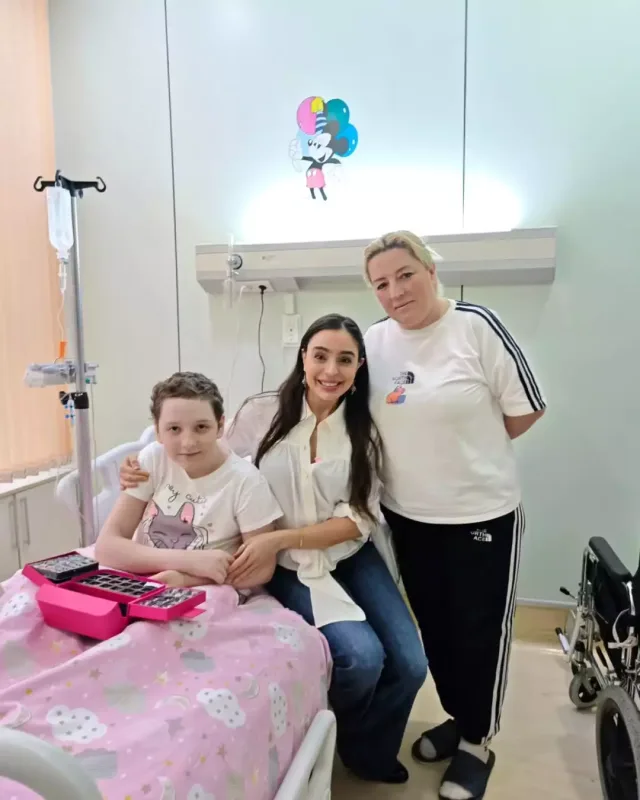 Leyla Əliyeva Uşaq Onkologiya Klinikasında - Fotolar