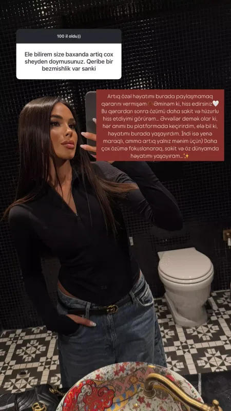 Həmidə özünə qoyduğu qadağadan yazdı!