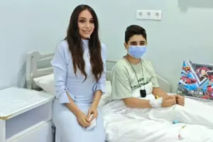 Leyla Əliyeva uşaqları ziyarət etdi