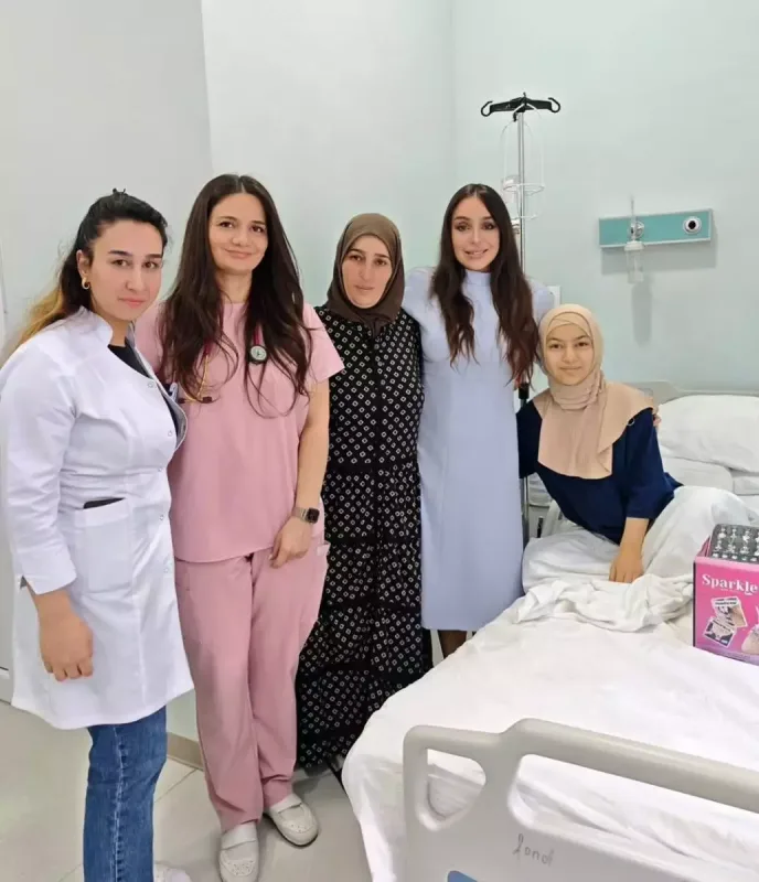 Leyla Əliyeva uşaqları ziyarət etdi