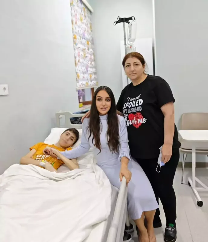 Leyla Əliyeva uşaqları ziyarət etdi