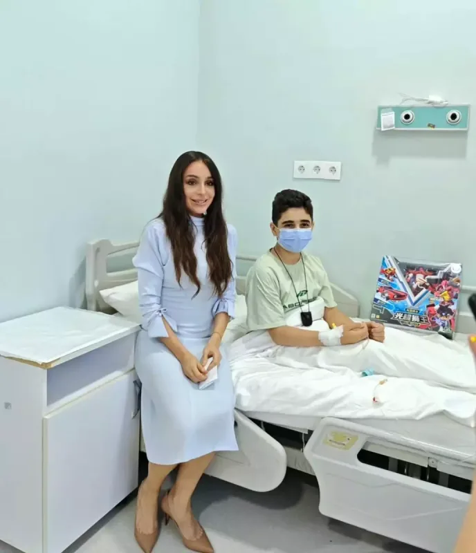 Leyla Əliyeva uşaqları ziyarət etdi