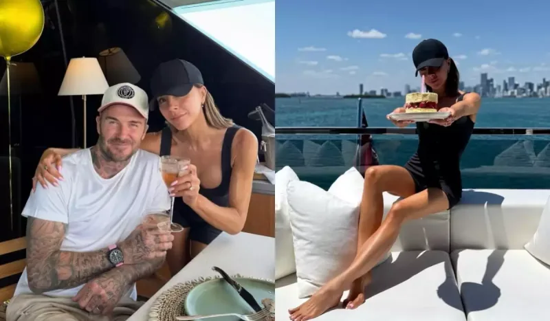 Viktoriya Bekhem ad gününü yaxtada keçirdi