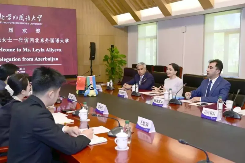 Leyla Əliyeva Pekin Xarici Dillər Universitetində - Fotolar