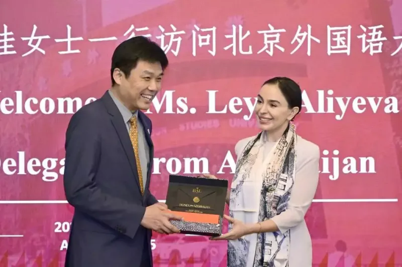 Leyla Əliyeva Pekin Xarici Dillər Universitetində - Fotolar