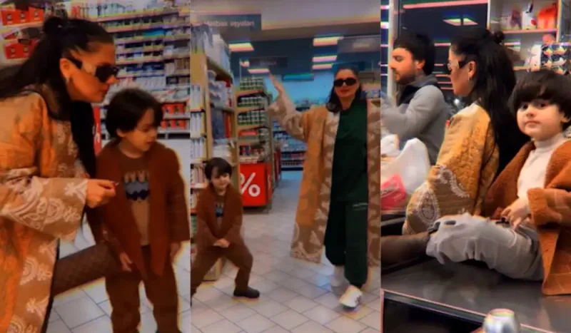 Natavan keçmiş əri Dado və oğlu ilə alış-verişdə - Video