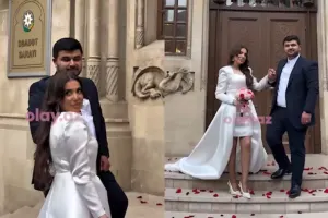 Cavanşir Məmmədovun nəvəsi ailə qurur - Foto/Video