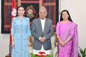 Leyla Əliyeva Nepal Prezidenti ilə görüşdü - Fotolar