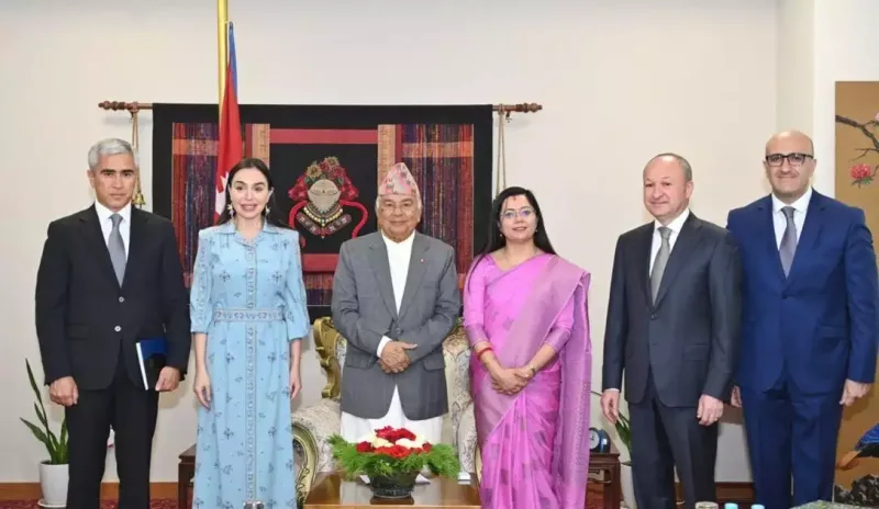 Leyla Əliyeva Nepal Prezidenti ilə görüşdü - Fotolar