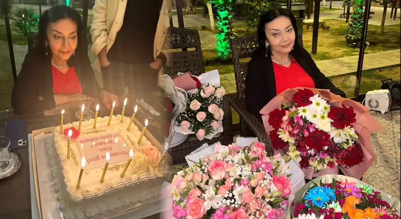 Həmidə Ömərovadan doğum günü paylaşımı - Fotolar