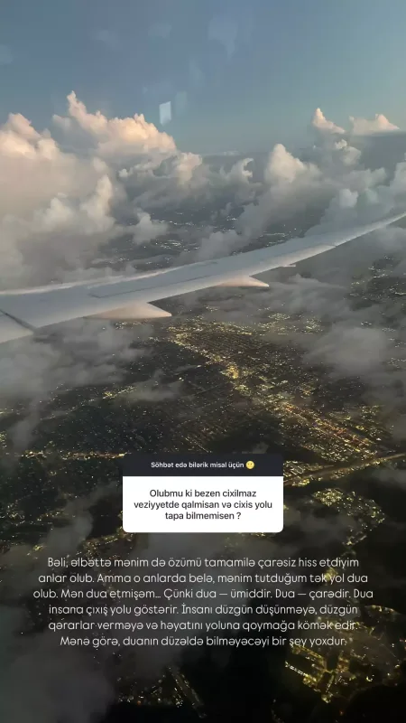 “Özümü çarəsiz hiss etdiyim anlar olub”