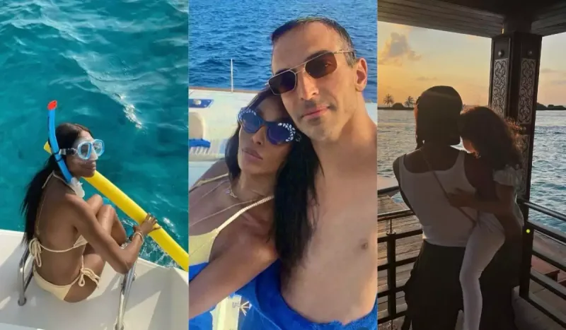Naominin uşaqları və milyonçu “sevgilisi” ilə Maldiv tətili