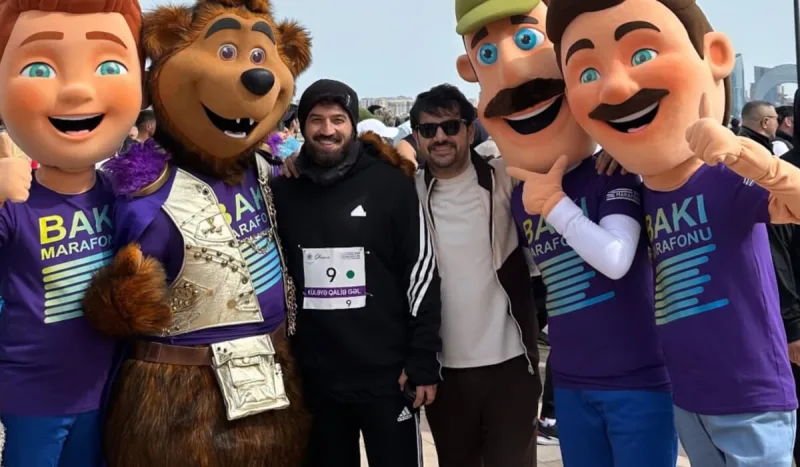 Məşhurlar marafonda… - Görüntülər