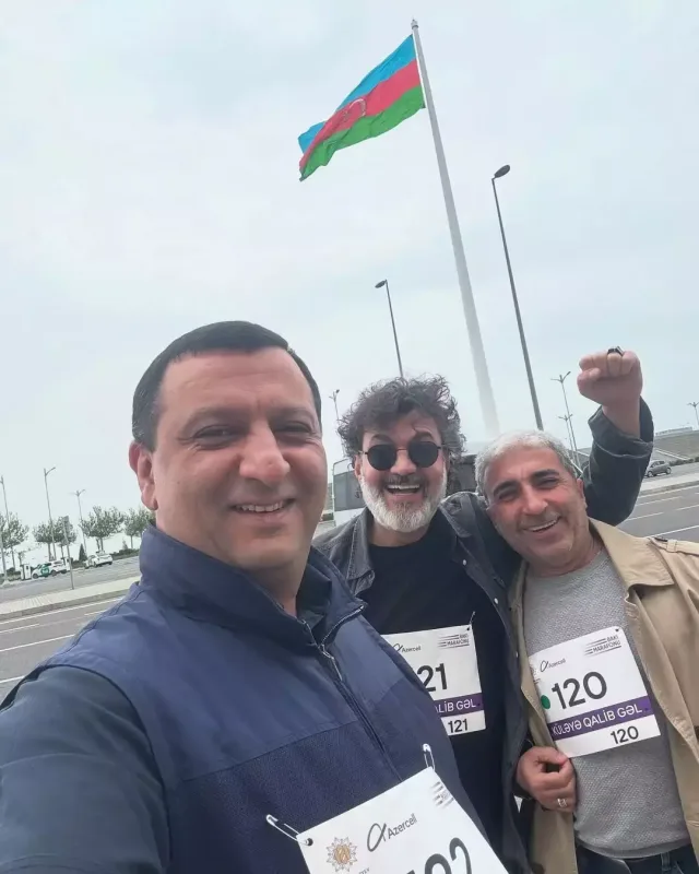 Məşhurlar marafonda… - Görüntülər