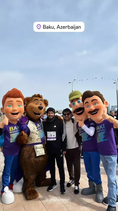 Məşhurlar marafonda… - Görüntülər