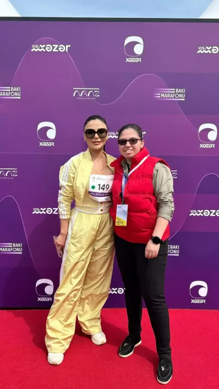 Məşhurlar marafonda… - Görüntülər