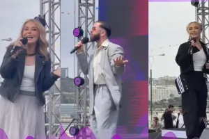 Marafonda səhnə alanlar!