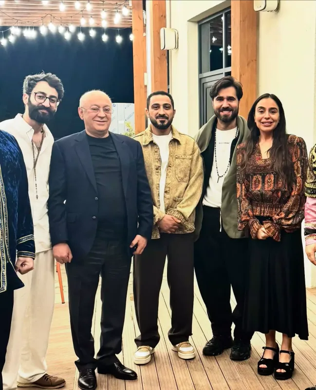 Çingiz Leyla Əliyeva və Kəmaləddin Heydərovla bir arada