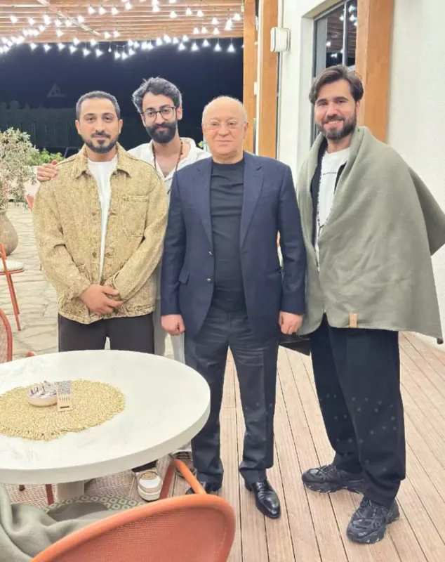 Çingiz Leyla Əliyeva və Kəmaləddin Heydərovla bir arada