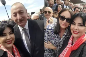 Samirə Prezident və Mehriban xanımla bir arada