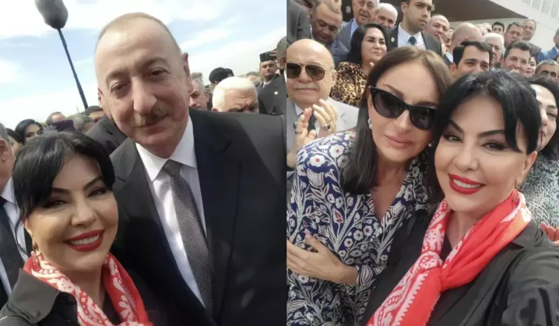 Samirə Prezident və Mehriban xanımla bir arada