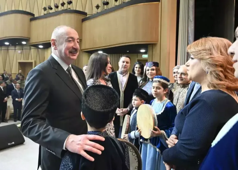 Prezidentlə xanımı Ağdam Muğam Mərkəzinin açılışında - Fotolar