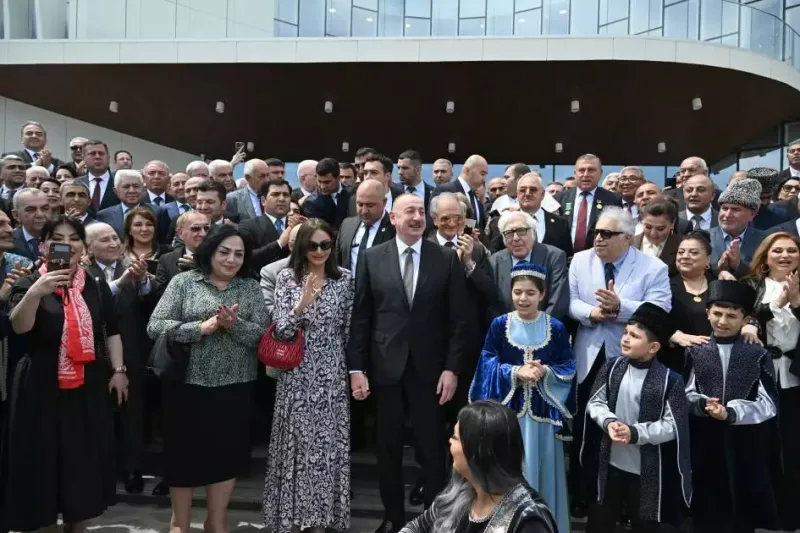 Prezidentlə xanımı Ağdam Muğam Mərkəzinin açılışında - Fotolar