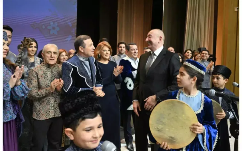 Prezidentlə xanımı Ağdam Muğam Mərkəzinin açılışında - Fotolar
