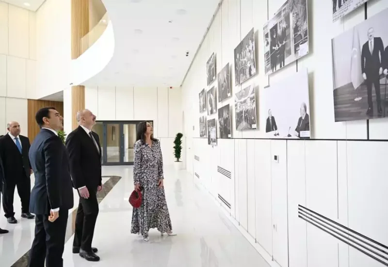 Prezidentlə xanımı Ağdam Muğam Mərkəzinin açılışında - Fotolar