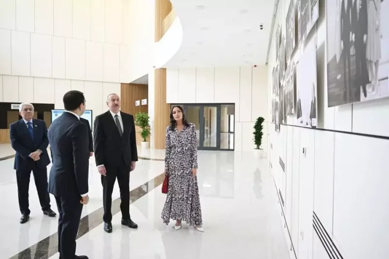 Prezidentlə xanımı Ağdam Muğam Mərkəzinin açılışında - Fotolar