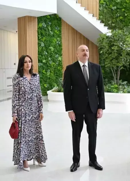 Prezidentlə xanımı Ağdam Muğam Mərkəzinin açılışında - Fotolar