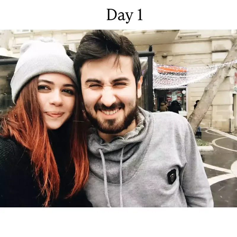 Nəcibə nişanlısı ilə paylaşım etdi