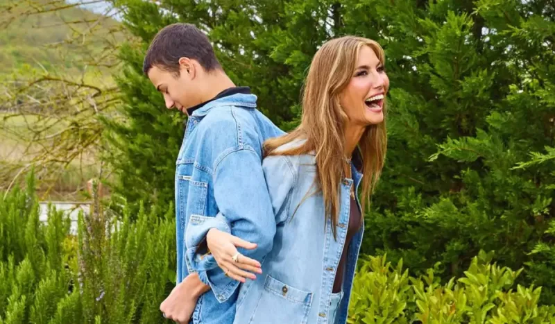 Çağladan oğulları ilə fotolar