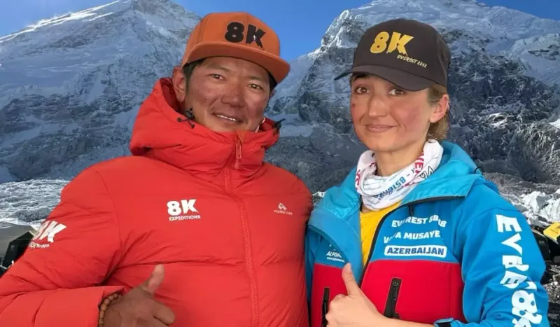 Azərbaycanlı qadın tarix yazdı, “Everest”i fəth etdi