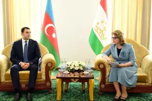 Adil Kərimli Düşənbədə tacik həmkarı ilə görüşüb