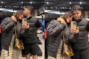 Fatimə oğlu ilə...