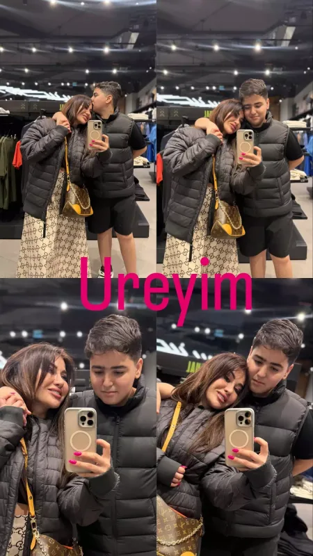 Fatimə oğlu ilə...