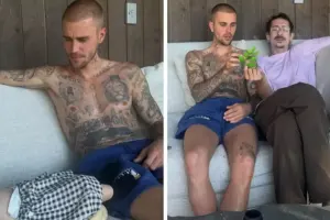 Oğlunun yanında narkotik istifadə etdi