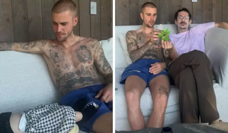 Oğlunun yanında narkotik istifadə etdi