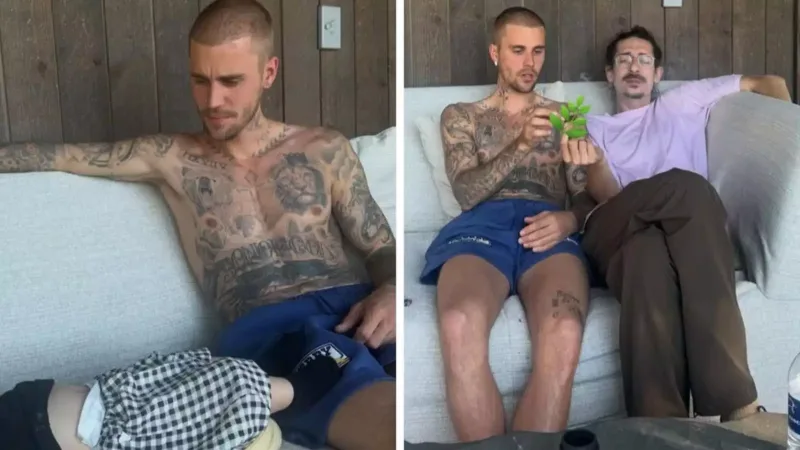 Oğlunun yanında narkotik istifadə etdi