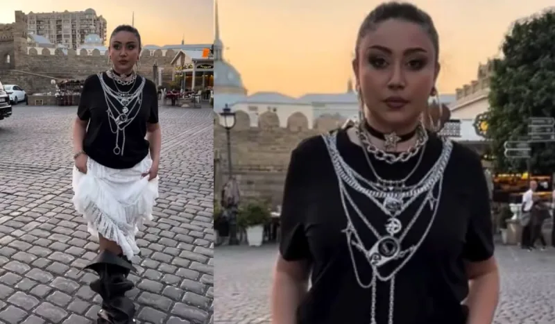 Damlanın “look”u diqqət çəkdi